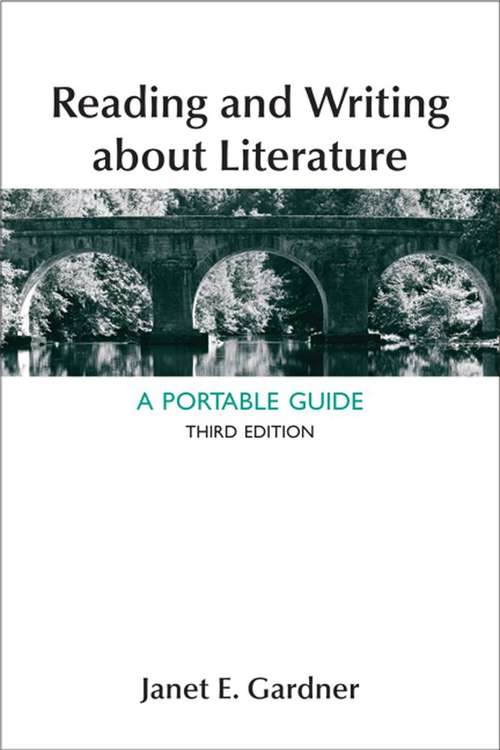 Book cover of Reading and Writing About Literature: A Portable Guide (Third Edition)