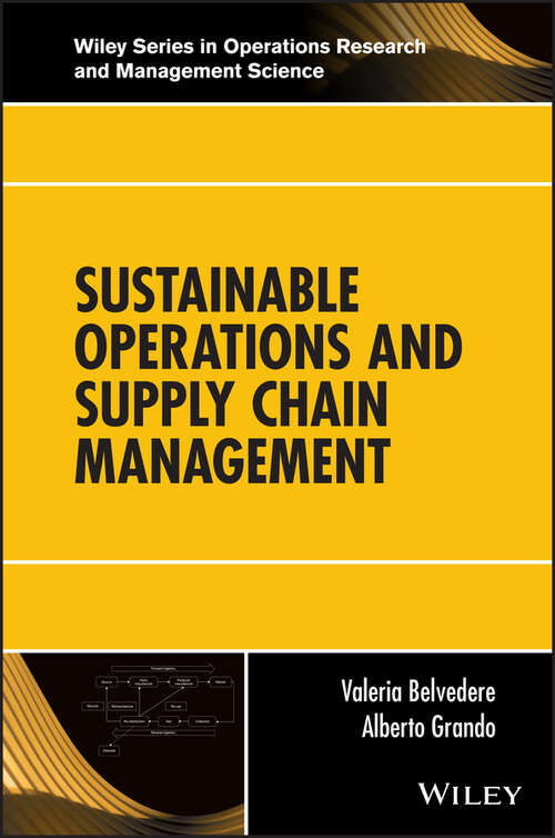 Book cover of Sustainable Operations and Supply Chain Management