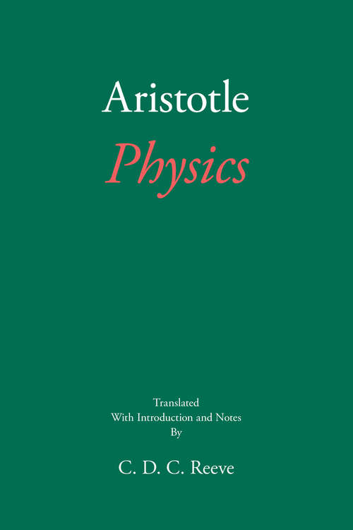 Book cover of Physics (The New Hackett Aristotle: Vol. 2)