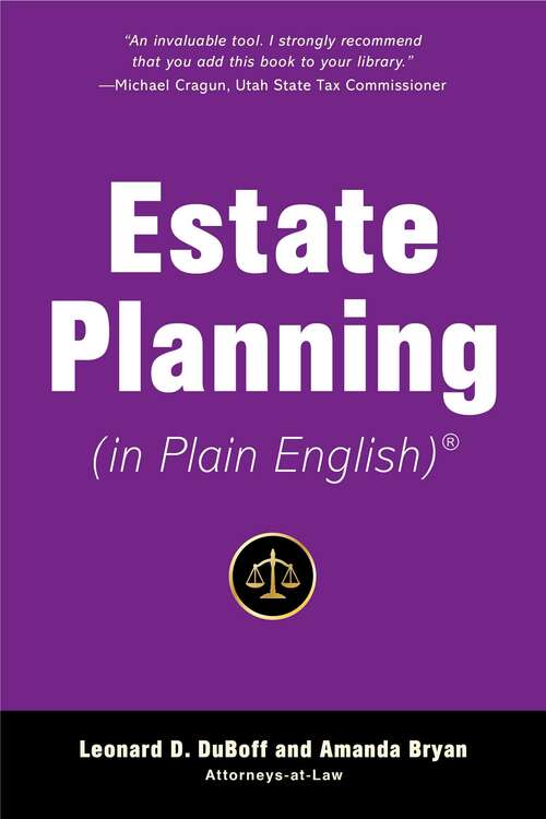 Book cover of Estate Planning (In Plain English)