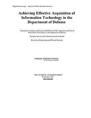 Book cover of Achieving Effective Acquisition of Information Technology in the Department of Defense
