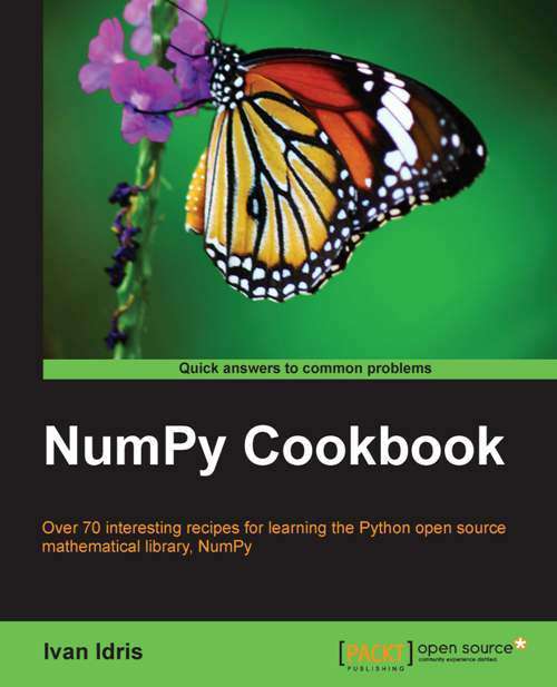 Book cover of NumPy Cookbook
