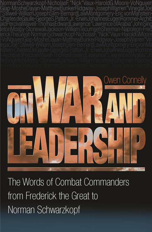 Book cover of On War and Leadership