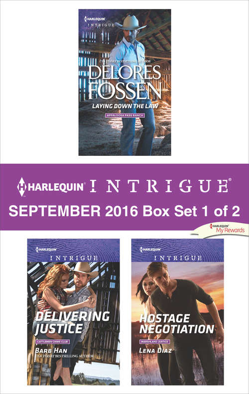 Book cover of Harlequin Intrigue September 2016 - Box Set 1 of 2: Laying Down the Law\Delivering Justice\Hostage Negotiation