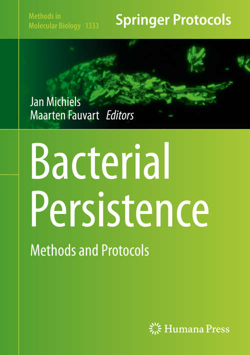 Book cover of Bacterial Persistence