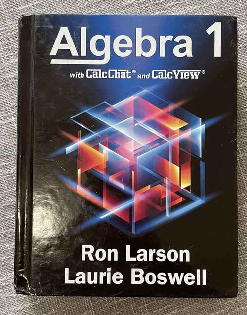 Book cover of Algebra 1 with CalcChat® and CalcView®