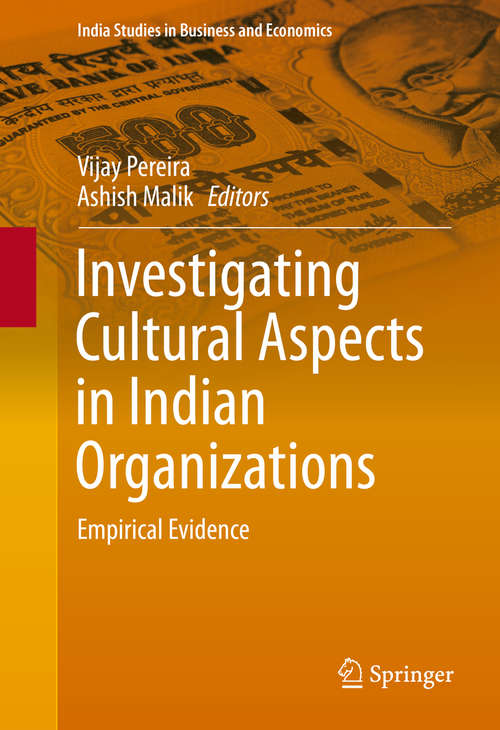 Book cover of Investigating Cultural Aspects in Indian Organizations