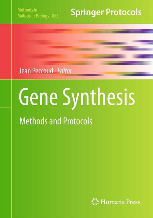 Book cover of Gene Synthesis