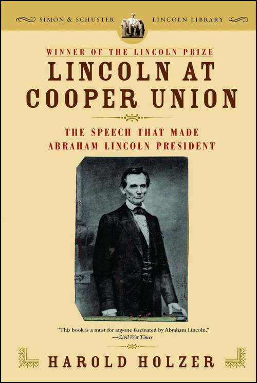 Book cover of Lincoln at Cooper Union