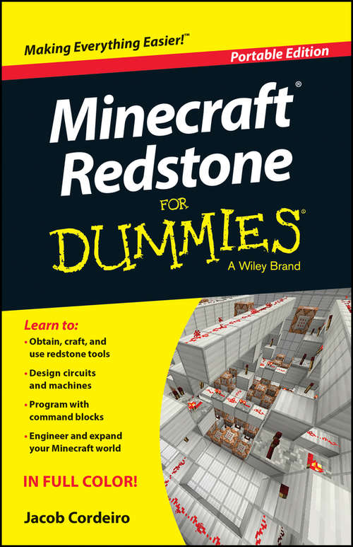 Book cover of Minecraft Redstone For Dummies