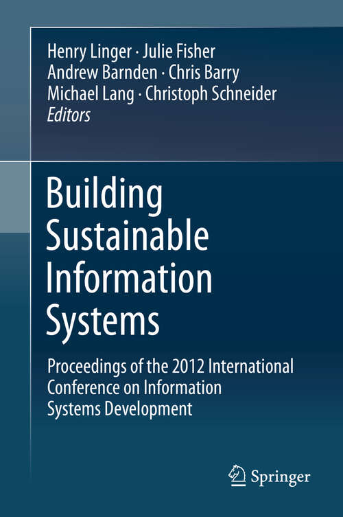 Book cover of Building Sustainable Information Systems