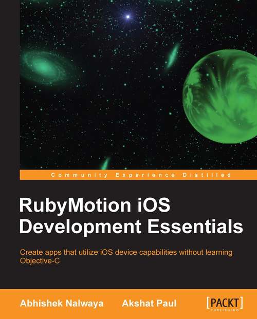 Book cover of RubyMotion iOS Develoment Essentials