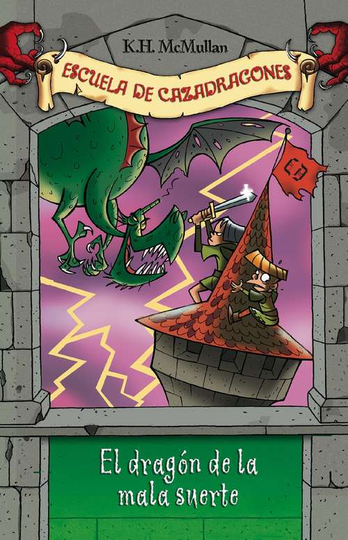 Book cover of El dragón de la mala suerte (Escuela de Cazadragones #9)