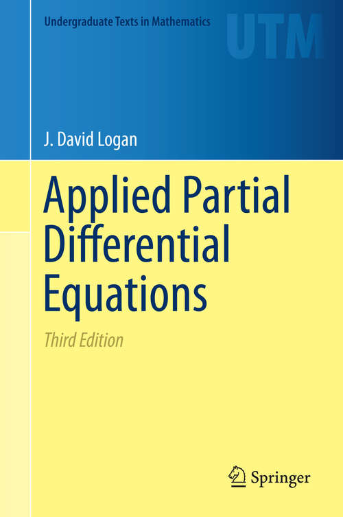 Book cover of Applied Partial Differential Equations