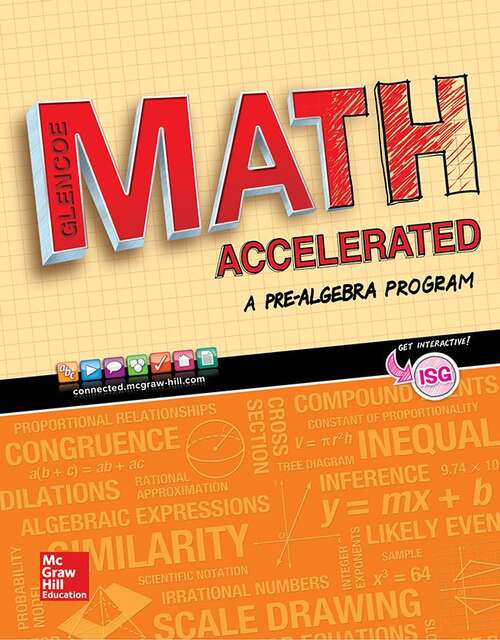 Book cover of Glencoe Math Accelerated: A Pre-Algebra Program (Math Applic And Conn Course Series)