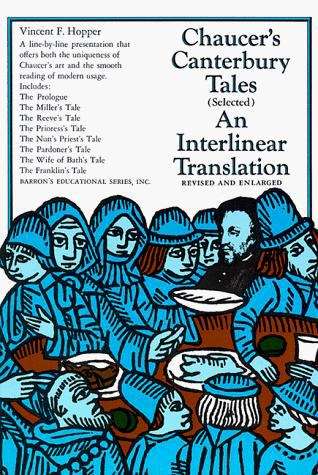 Book cover of The Canterbury Tales: An Interlinear Translation