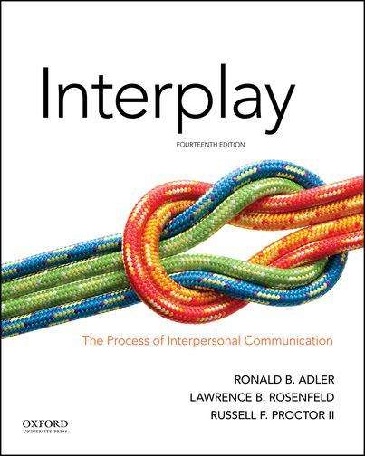 Book cover of Interplay: The Process Of Interpersonal Communication (Fourteenth Edition)