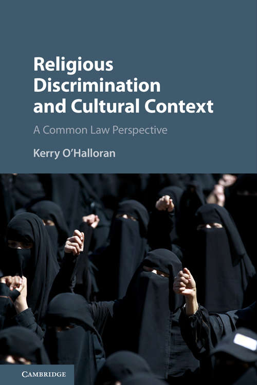 Book cover of Religious Discrimination and Cultural Context: A Common Law Perspective