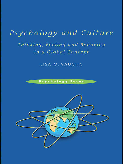 Book cover of Psychology and Culture: Thinking, Feeling and Behaving in a Global Context