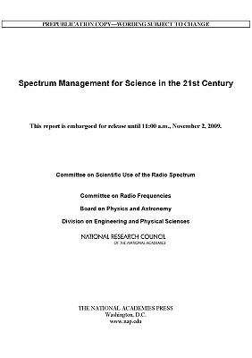Book cover of Spectrum Management for Science in the 21st Century