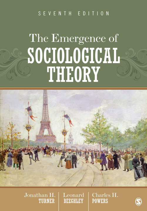 Book cover of The Emergence of Sociological Theory