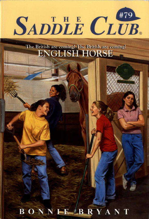 Book cover of English Horse (Saddle Club #79)
