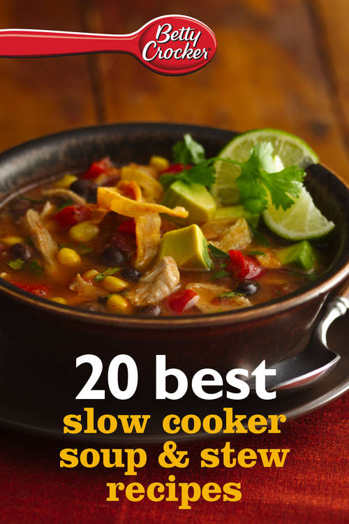 Book cover of 20 Best Slow Cooker Soup & Stew Recipes (Betty Crocker eBook Minis)