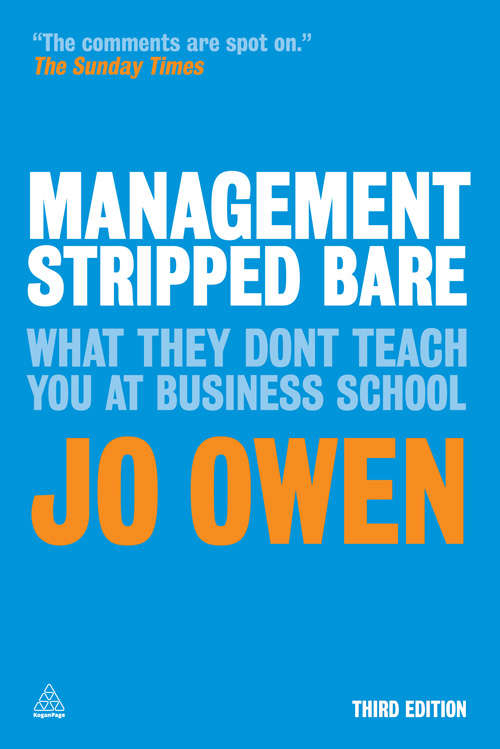 Book cover of Management Stripped Bare