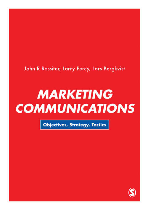 Book cover of Marketing Communications: Objectives, Strategy, Tactics