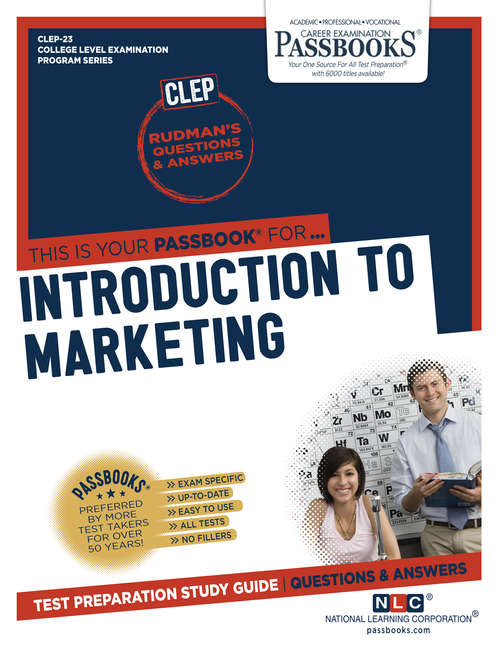 Book cover of INTRODUCTORY MARKETING (PRINCIPLES OF): Passbooks Study Guide (College Level Examination Program Series (CLEP))