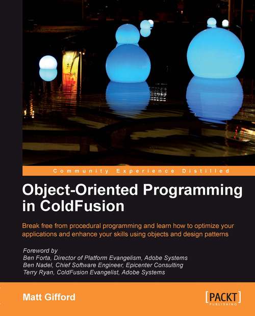 Book cover of Object-Oriented Programming in ColdFusion