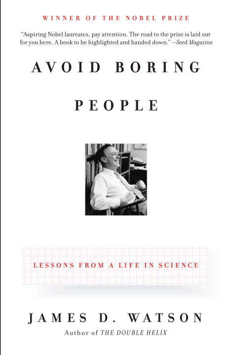 Book cover of Avoid Boring People: Lessons from a Life in Science