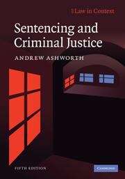 Book cover of Sentencing and Criminal Justice