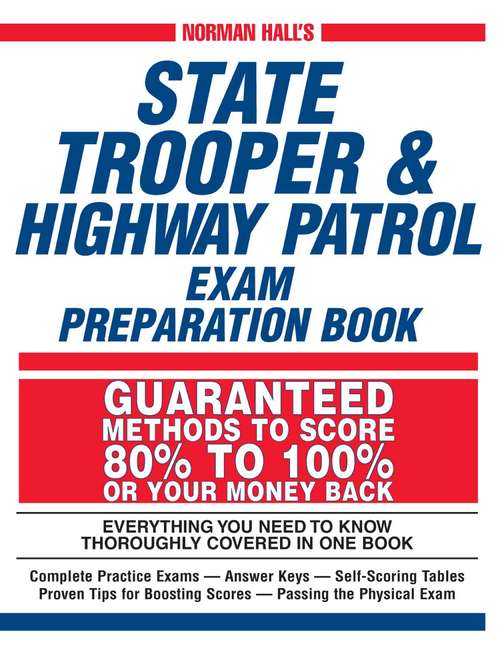 Book cover of Norman Hall's State Trooper & Highway Patrol Exam Preparation Book