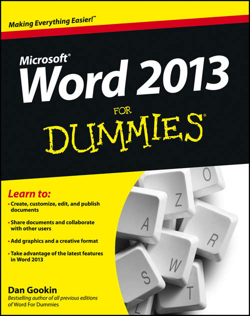 Book cover of Word 2013 For Dummies
