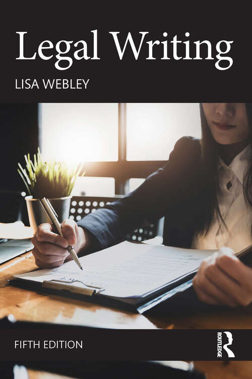 Book cover of Legal Writing
