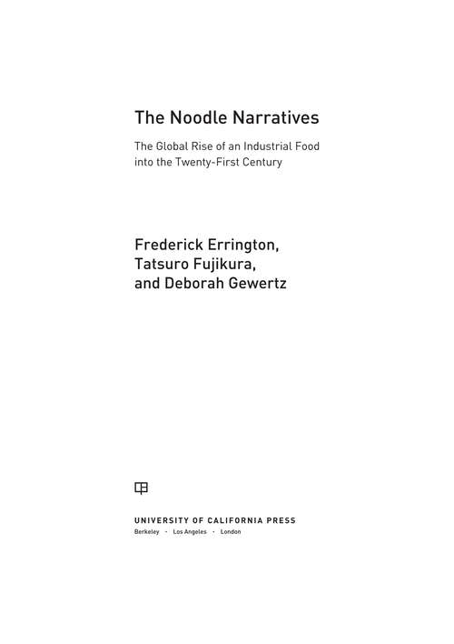 Book cover of The Noodle Narratives