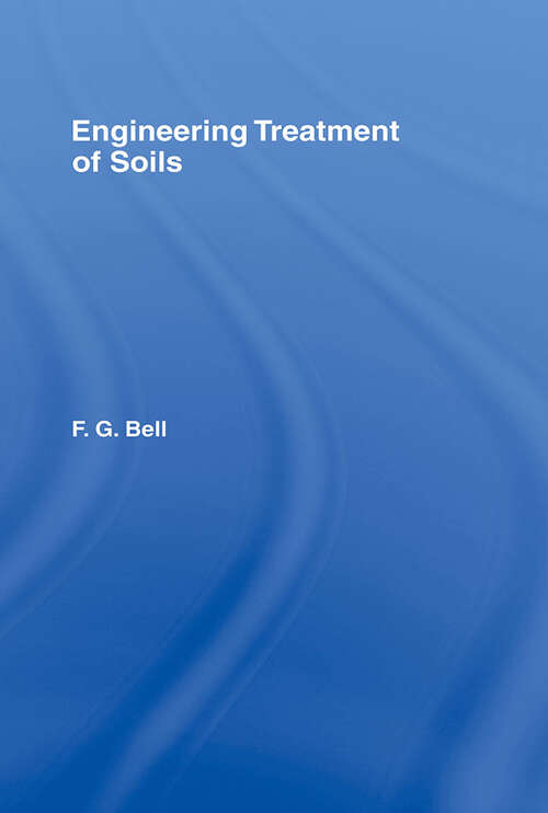 Book cover of Engineering Treatment of Soils