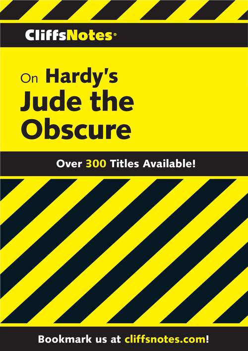 Book cover of CliffsNotes on Hardy's Jude the Obscure