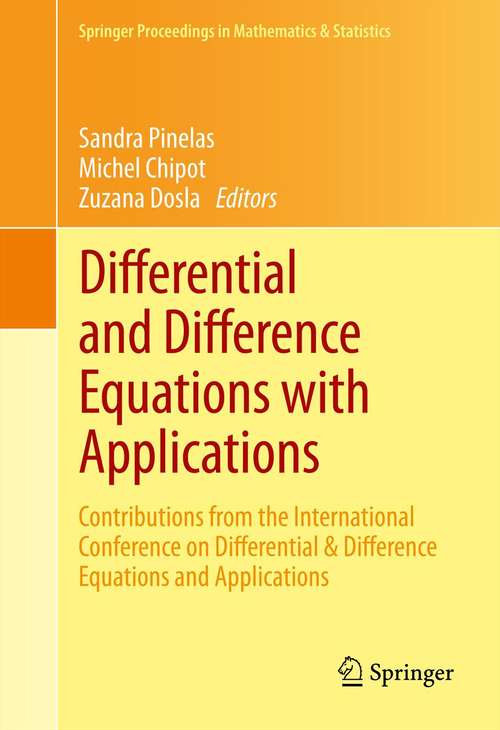 Book cover of Differential and Difference Equations with Applications