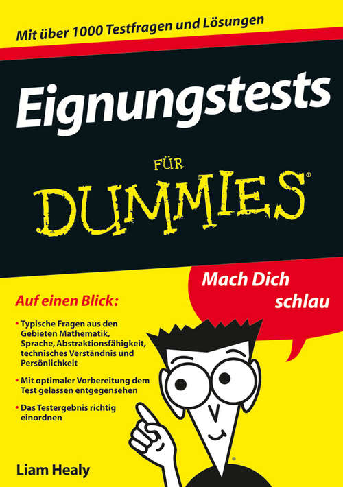 Book cover of Eignungstests für Dummies (Für Dummies)