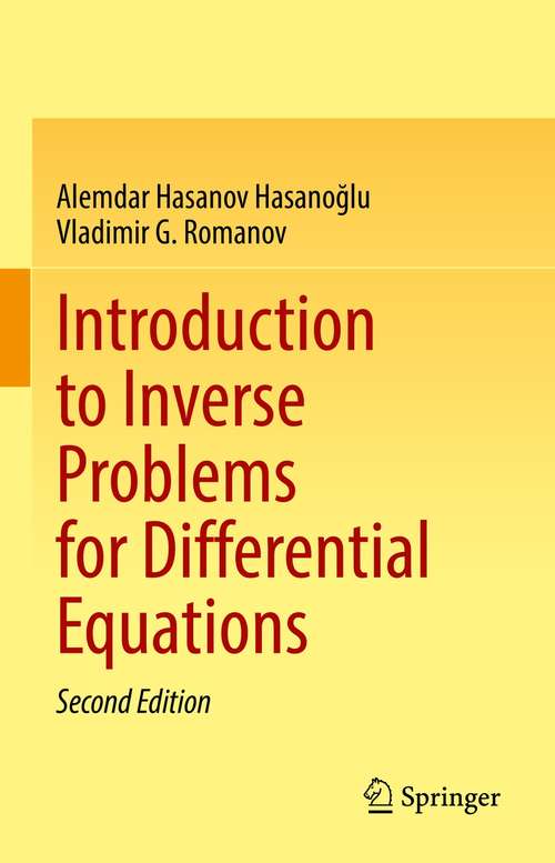 Book cover of Introduction to Inverse Problems for Differential Equations (2nd ed. 2021)
