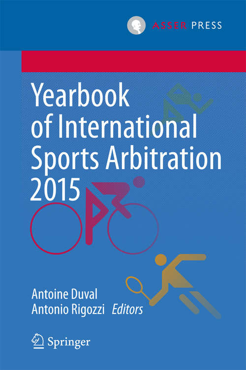 Book cover of Yearbook of International Sports Arbitration 2015