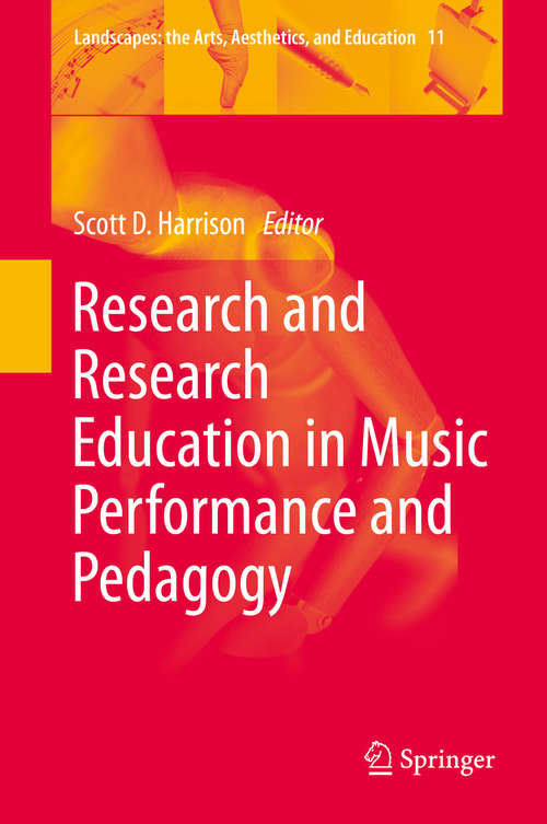 Book cover of Research and Research Education in Music Performance and Pedagogy