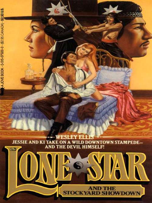 Book cover of Lone Star and the Stockyard Showdown (Lone Star #26)
