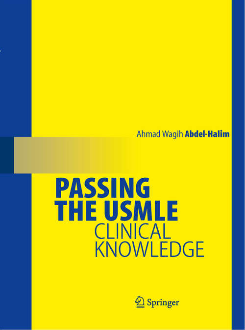 Book cover of Passing the USMLE: Clinical Knowledge