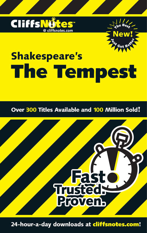 Book cover of CliffsNotes on Shakespeare's The Tempest