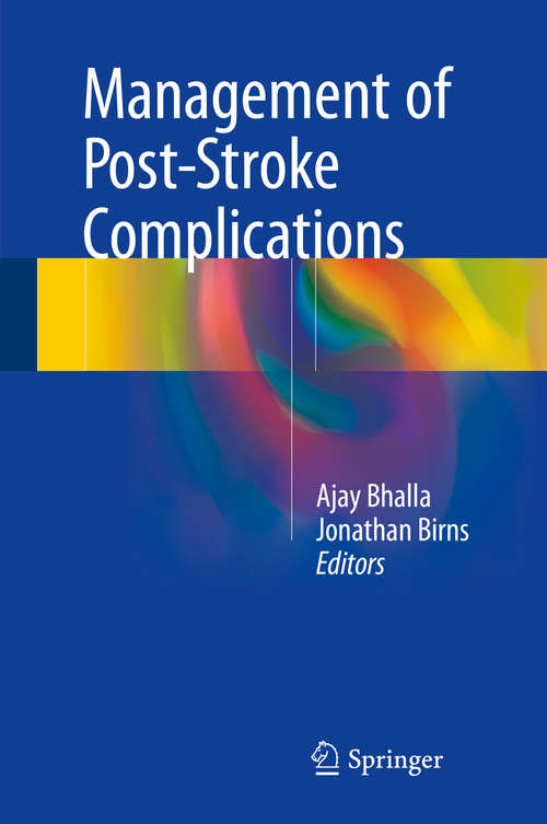 Book cover of Management of Post-Stroke Complications
