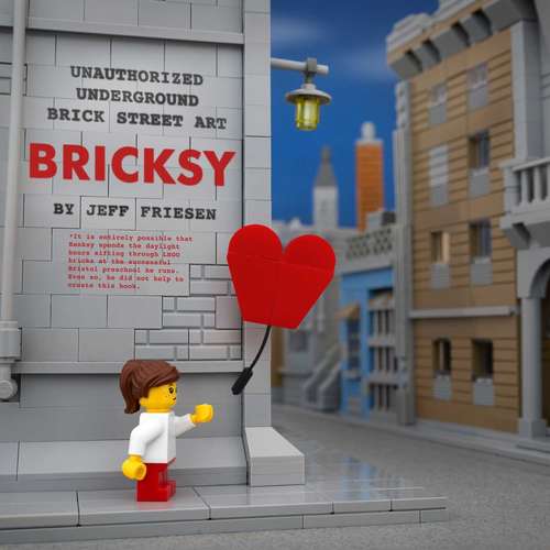 Book cover of Bricksy: Unauthorized Underground Brick Street Art