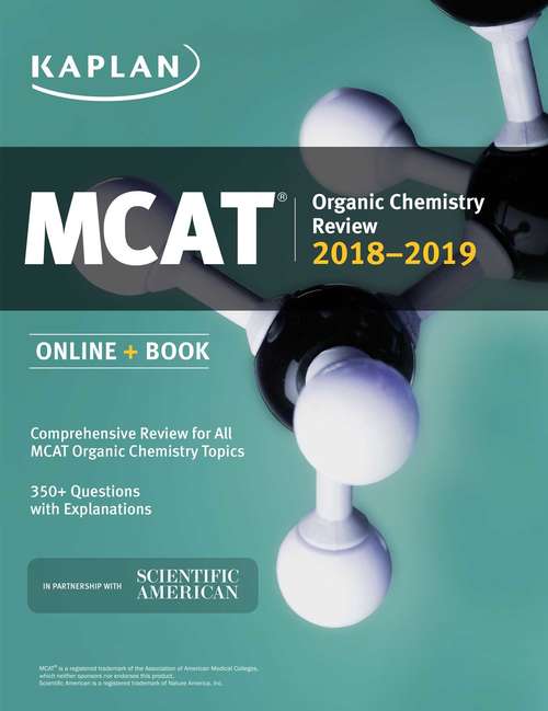 Book cover of MCAT Organic Chemistry Review 2018-2019: Online + Book